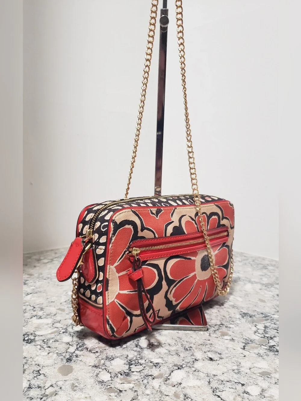 Coach Poppy Desert Sky Floral Crossbody Bag